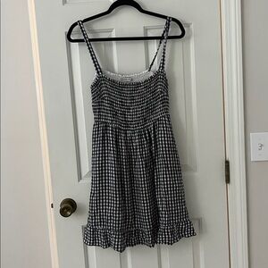 Abercrombie & Fitch Black and White Gingham Dress